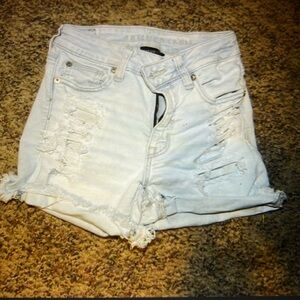 Junior/Women size 0. - Distressed Jean Shorts by American Eagle
